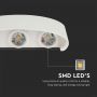 Appliques LED semi-ovales - Bridgelux - IP65 - Blanc - 5W - 630 Lumens - 3000K