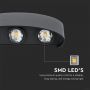 Semi Oval LED Wall Lights - Bridgelux - Black - IP65 - 5W - 630 Lumens - 3000K