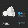 GU10 White LED Spotlights - Lens 110° - Samsung - IP20 - 7.5W - 610 Lumens - 6500K - 5 Years