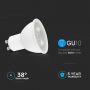 LED Spotlights - GU10 Lens 38° - Samsung - IP20 - White - 7.5 Watts - 610 Lumens - 3000K - 5 Years