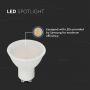 GU10 LED Spotlight - Milky - Cover - Base - 10W - Warm - White - 3000K - SMD - Samsung - Plastic - 50x56.5mm - IP20 - Bundle - of - 10