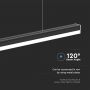 Surfaced Linear Lights - IP20 - 40W - Black - 4300 Lumens - 4000K