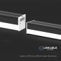 Surfaced Linear Lights - IP20 - 40W - Black - 4300 Lumens - 4000K