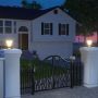 Solar Lights - Pillar Light Sensor - IP65 - Black - 15 Watts - 2200 Lumens - 6000K+4000K - Model No: - VT-426-B