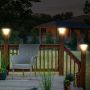 Solar Lights - Pillar Light Sensor - IP65 - Black - 15 Watts - 2200 Lumens - 6000K+4000K - Model No: - VT-426-B