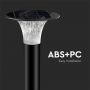 Solar Lights - Pillar Light Sensor - IP65 - Black - 15 Watts - 2200 Lumens - 6000K+4000K - Model No: - VT-413-B