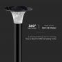 Solar Lights - Pillar Light Sensor - IP65 - Black - 15 Watts - 2200 Lumens - 6000K+4000K - Model No: - VT-413-B