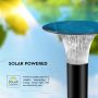 Solar Lights - Pillar Light Sensor - IP65 - Black - 15 Watts - 2200 Lumens - 6000K+4000K - Model No: - VT-413-B