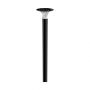 Solar Lights - Pillar Light Sensor - IP65 - Black - 15 Watts - 2200 Lumens - 6000K+4000K - Model No: - VT-413-B