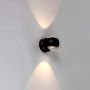 LED Wall Lights - Round - IP20 - Black Body - 10 Watts - 950 Lumens - 3000K