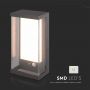 Solar Wall Lights - IP54 - Grey Body - 95 Lumens - 3000K