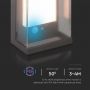 Solar Wall Lights - IP54 - Grey Body - 95 Lumens - 3000K