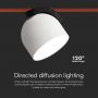 LED Tracklights - Magnetic Fabric Downlights - 12 Watts - 800 Lumens - 3000K - Model No: - VT-41112-W