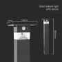 Solar Lights - Solar Bollard Lights - IP54 - 3 Watts - 250 Lumens - 3000K