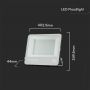 LED Floodlights - Black Body - Samsung - IP65 - Black+Grey Glass - 200 Watts - 17540 Lumens - 6500K - 5 Years