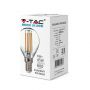 LED Bulbs - Golf E14 - IP20 - Transparent - 6 Watts - 600 Lumens - 2700K - 2 Years