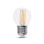 LED Bulbs - Golf E27 - IP20 - Transparent - 6 Watts - 800 Lumens - 2700K - 2 Years