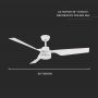 Ceiling Fan - AC - Motor - White - 65 Watts