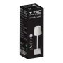 Oplaadbare witte tafellamp - bureaulamp - IP20 - 3W - 70 Lumen - 3000K