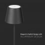 Rechargeable Black Table Lamps - Desk Lamps - IP20 - 3W - 50 Lumens - 3000K