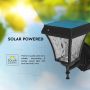 Solar Wall Lamp Lights - 2W - 110 Lumens - 3IN1 - Matt Black - IP65