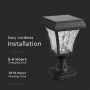 Solar Stand Lamp - 2W - 110 Lumens - 3IN1 - Matt Black - IP65