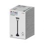 Solar-Rasenlampe - 2W - 110 Lumen - 3IN1 - Mattschwarz - IP65