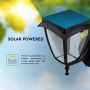 Solar Wall Lamp - 2W - 110 Lumens - 3000K+6000K - Matt Black - IP65