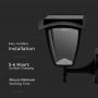 Solar Wall Lamp - 2W - 110 Lumens - 3000K+6000K - Matt Black - IP65