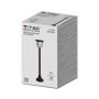 Solar-Rasenlampe - 2W - 110 Lumen - 3000K+6000K - Mattschwarz - IP65