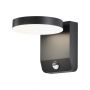 Rotatable LED Wall Lights with Sensor - IP65 - Black -17W - 2520 Lumens - 4000K