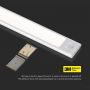 LED Cabinet Wall Lights - Silver - IP20 - 1.5W - 110 Lumens - 4000K