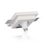 LED Spotlights - Recessed Fitting - GU10 - IP20 - White+Black - 5 Years - Model No: - VT-866-SQ-B