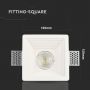 LED Spotlights - Recessed Fitting - GU10 - IP20 - White5 Years - Model No: - VT-867-SQ