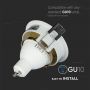 LED Spotlights - Recessed Fitting - GU10 - IP20 - White+Gold - Model No: - VT-872-WG