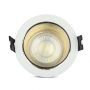 LED Spotlights - Recessed Fitting - GU10 - IP20 - White+Gold - Model No: - VT-872-WG