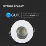 LED Spotlights - Recessed Fitting - GU10 - IP20 - White+Chrome - Model No: - VT-874-WC