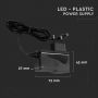 Black LED Strip Lights - Plastic - Power Supply - 18W - IP44