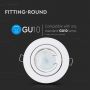 LED Spotlights - Recessed Fitting - GU10 - IP20 - White - Model No: - VT-7227RD-WH