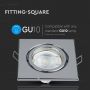 LED Spotlights - Recessed Fitting - GU10 - IP20 - Stainless Steel - Model No: - VT-7227SQ-SS