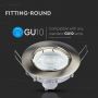 GU10 LED Spotlights - Recessed Fitting - Satin - Nickel - IP20