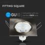 LED Spotlights - Recessed Fitting - GU10 - IP20 - Satin Nickle - Model No: - VT-779-SN-SQ