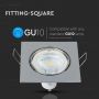 GU10 LED Spotlights - Recessed Fitting - Chrome - IP20