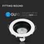 LED Spotlights - Recessed Fitting - GU10 - IP20 - White - Model No: - VT-781RD-WH