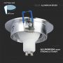 GU10 LED Spotlights - Recessed Fitting - Aluminium Brush - IP20