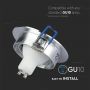 GU10 LED Spotlights - Recessed Fitting - Aluminium Brush - IP20