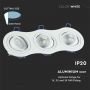 LED Spotlights - Recessed Fitting - GU10 - IP20 - White - Model No: - VT-784RD-WH