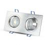 LED Spotlights - Recessed Fitting - GU10 - IP20 - Aluminium Brush - Model No: - VT-783SQ-AB