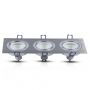 LED Spotlights - Recessed Fitting - GU10 - IP20 - Aluminium Brush - Model No: - VT-784SQ-AB