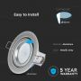 LED Spotlights - Recessed Fitting - GU10 - IP20 - Metallic Grey - 5 Years